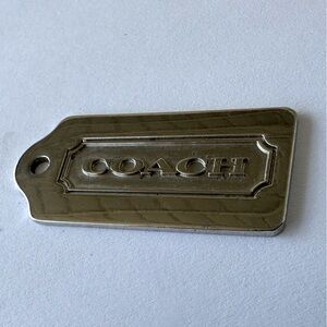 Coach Metallic Silver Replacement Hang Tag